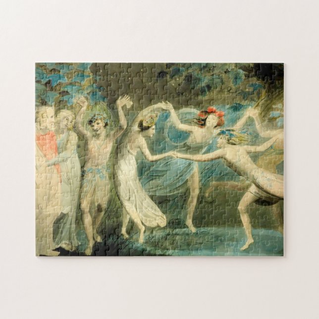 Puzzle William Blake Oberon, Titania and Puck with Fairie (Horizontal)
