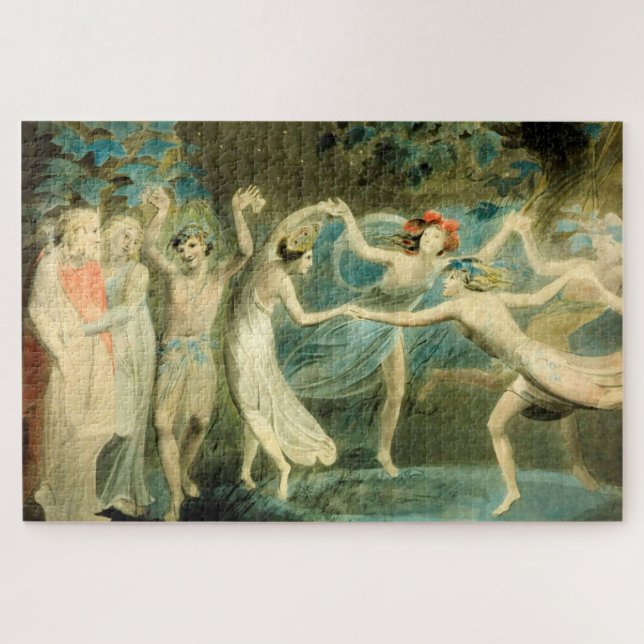 Puzzle William Blake Oberon, Titania et Puck avec Fairie (Horizontal)
