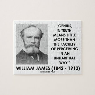 Puzzle William James Genius Percevoir Une Façon Inhabitue