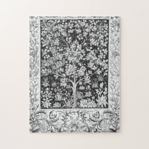 Puzzle William Morris - Arbre De Vie Noir Et Blanc