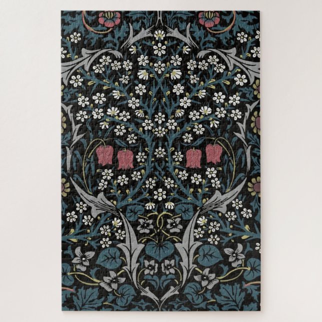Puzzle William Morris Blackthorn Floral Art Nouveau Main- (Vertical)