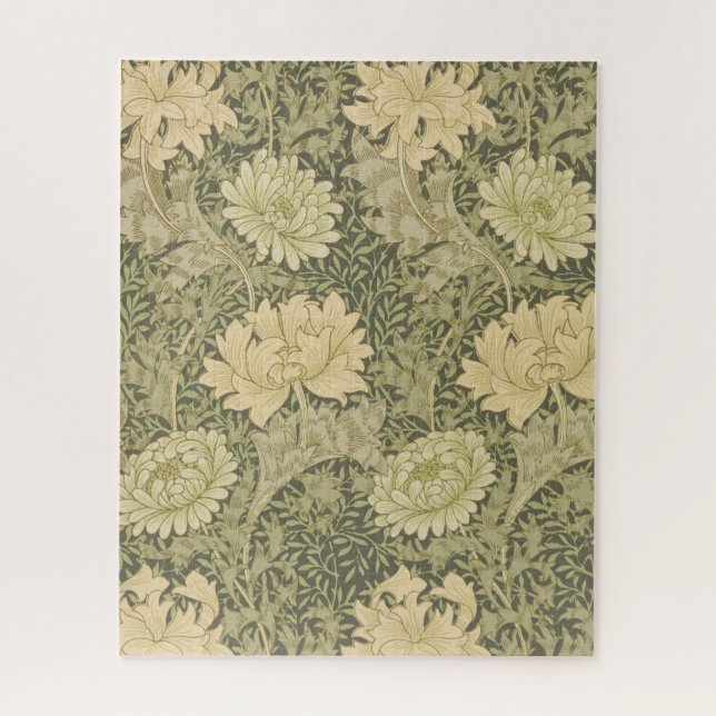 Puzzle William Morris Chrysanthemum Fleur d'âge (Vertical)