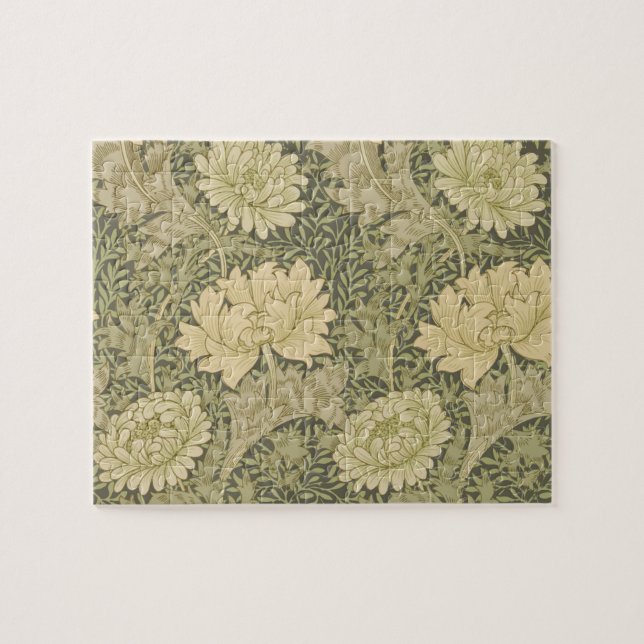 Puzzle William Morris Chrysanthemum Fleur d'âge (Horizontal)