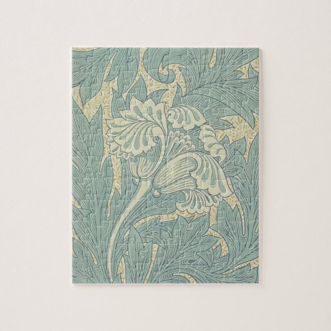 Puzzle William Morris Classique Tulipe Bleu Floral (Vertical)