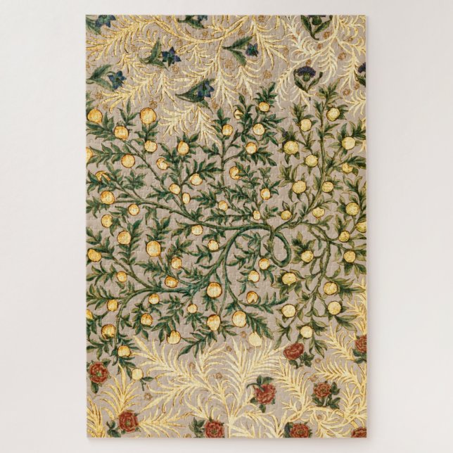 Puzzle William Morris Floral Fruit Jardin Fleur Classique (Vertical)