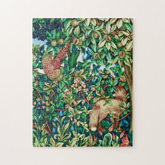 Puzzle William Morris Fox et Pheasestry Imprimer (Vertical)