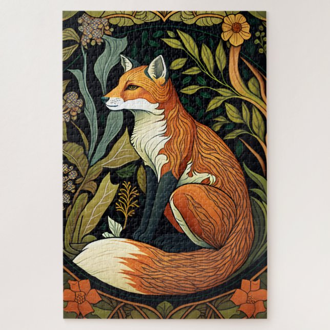 Puzzle William Morris Fox Jigsaw (Vertical)