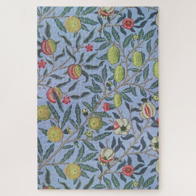 Puzzle William Morris Fruit grenade bleu ornement (Vertical)