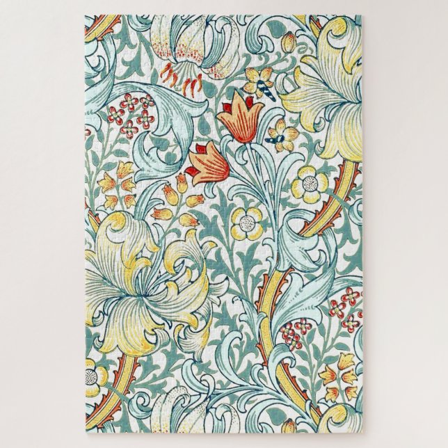 Puzzle William Morris Golden Lily modèle floral (Vertical)
