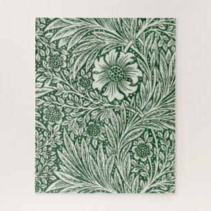 Puzzle william morris marigold fleurs vertes