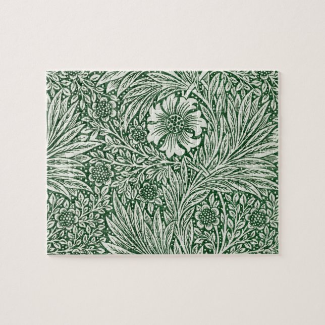 Puzzle william morris marigold vert floral fleur (Horizontal)