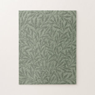 Puzzle William Morris Motif Saule Antique Vert Sauge