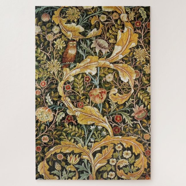 Puzzle William Morris Owl et Acanthus (Vertical)