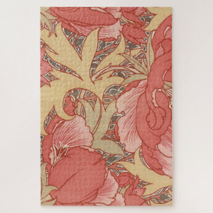 Puzzle William Morris Poppies Floral Art
