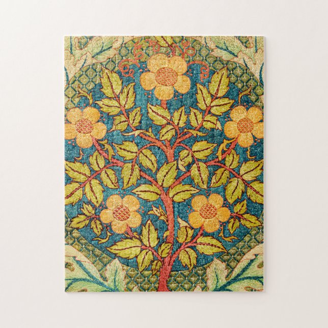 Puzzle William Morris Rose Wreath : Arts et Métiers class (Vertical)