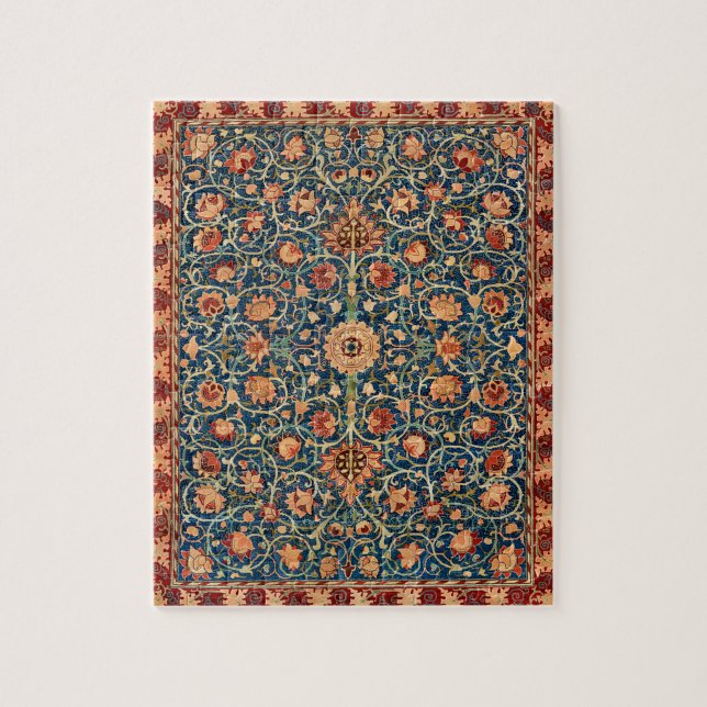 Puzzle William Morris Strawberry Thief Motif floral (Vertical)
