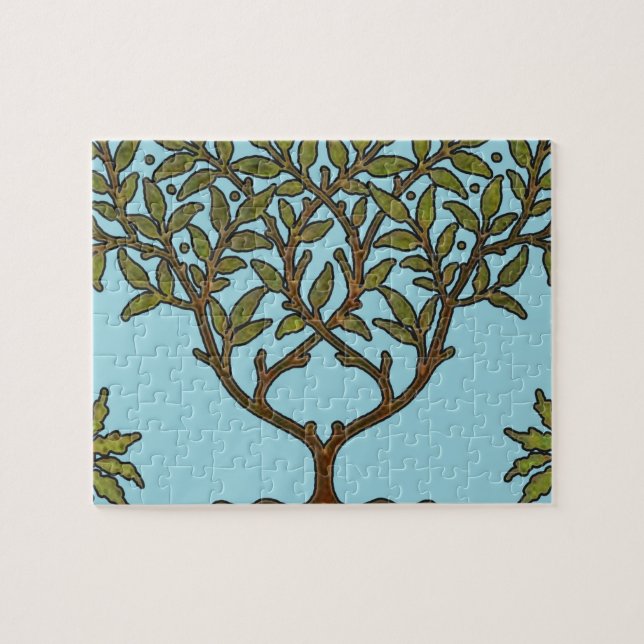 Puzzle William Morris Tree Frieze Fond d'écran floral (Horizontal)