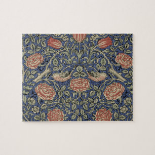 Puzzle William Morris Tudor Fond d'écran Rose