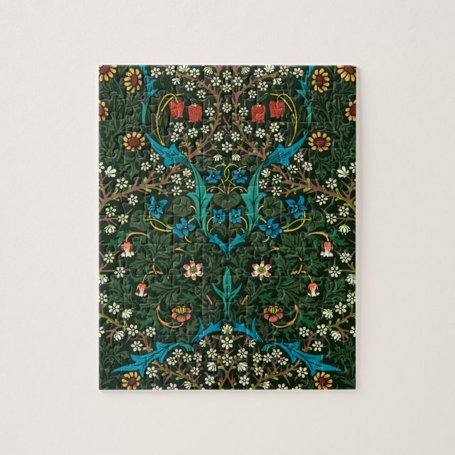 Puzzle William Morris Tulip Motif floral (Vertical)
