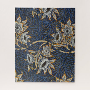 Puzzle William Morris Tulip Willow Blue Motif