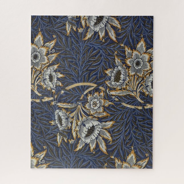 Puzzle William Morris Tulip Willow Blue Motif (Vertical)
