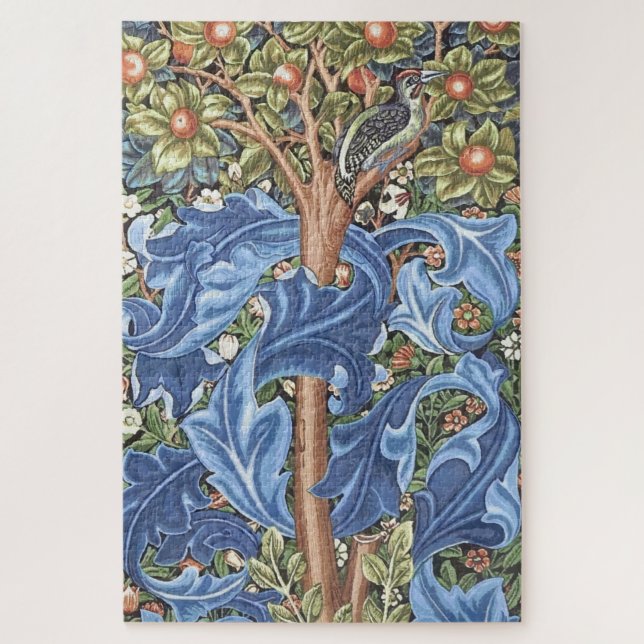 Puzzle William Morris Woodpecker Tapestry (Vertical)