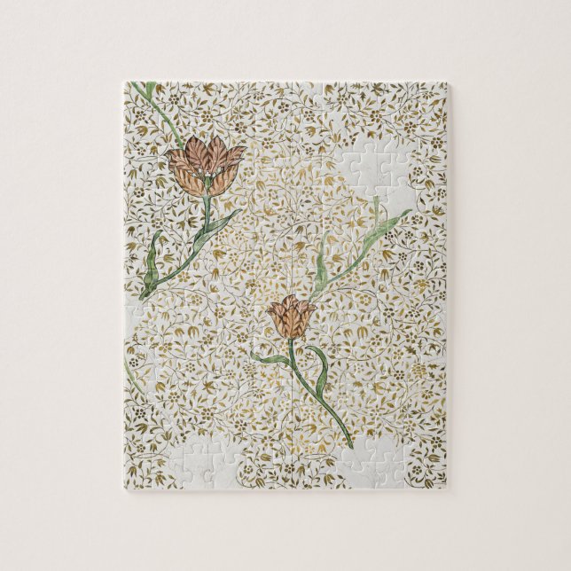 Puzzle William Morris's Garden Tulip (1885) (Vertical)