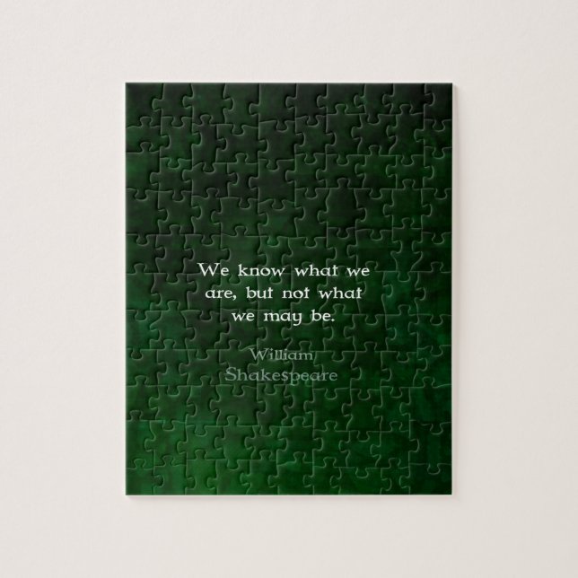 Puzzle William Shakespeare Citation Sur Les Possibilités (Vertical)