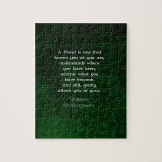 Puzzle William Shakespeare Friendship Citation Inspiratio