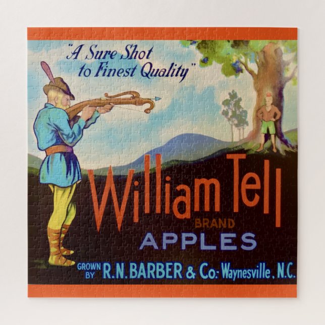 Puzzle William Tell Apples 20x20 (Vertical)