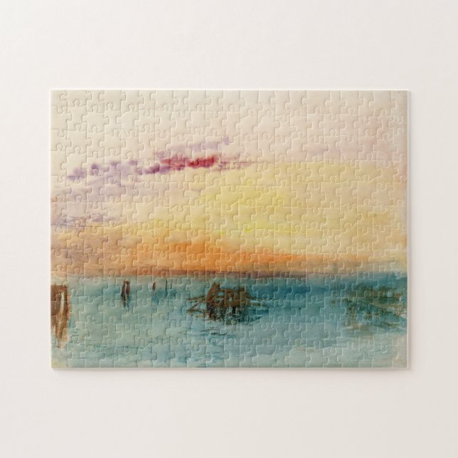 Puzzle William Turner - La lagune près de Venise au couch (Horizontal)