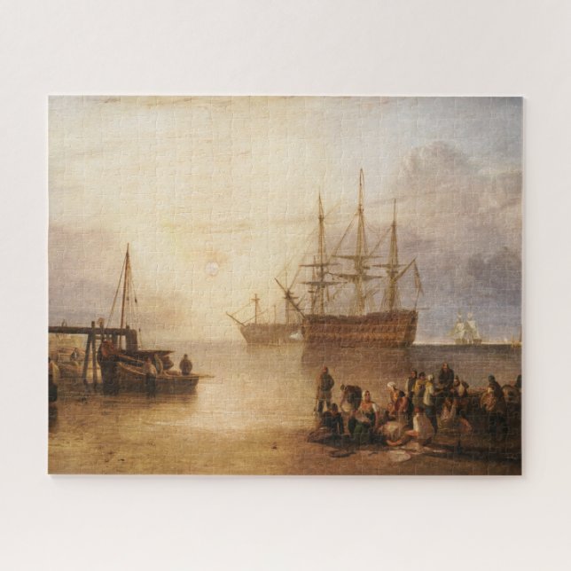 Puzzle William Turner - Le Couchage Du Soleil À Travers L (Horizontal)