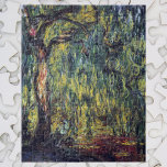 Puzzle Willow de Weeping par Claude Monet, Art Vintage<br><div class="desc">Weeping Willow II (1918) de Claude Monet est une peinture de nature impressionniste vintage. Il fait partie d'une série de peintures de saules que Monet a peintes dans ses jardins à Giverny, France. Un bosquet d'arbres dans une forêt pendant la saison d'automne. À propos de l'artiste : Claude Monet (1840-1926)...</div>