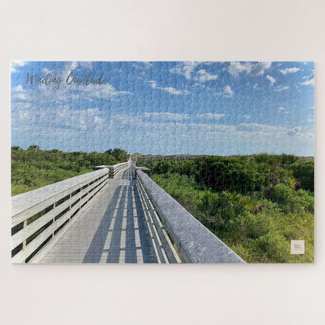 Puzzle Winding Quietude - Florida Boardwalk | Ember tranq (Horizontal)