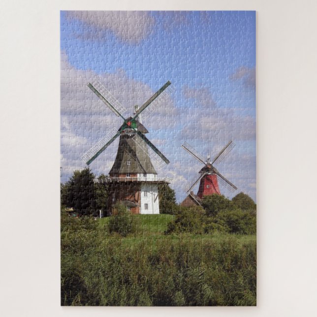 Puzzle Windmill Greetsiel North Sea Northern Germany (Vertical)