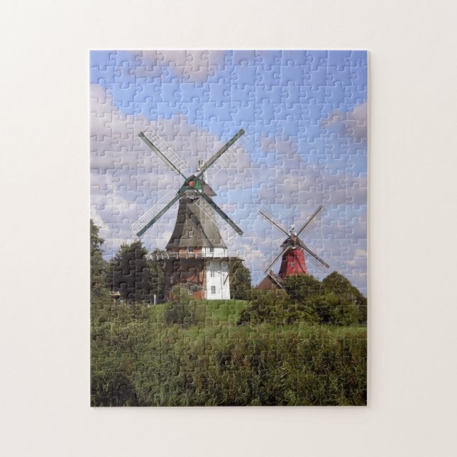 Puzzle Windmill Greetsiel North Sea Northern Germany Jigs (Vertical)