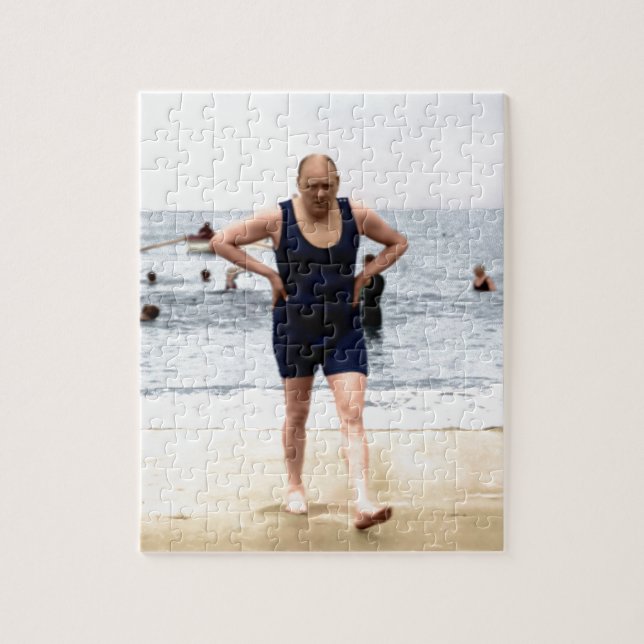 Puzzle Winston Churchill au bord de la mer (Vertical)