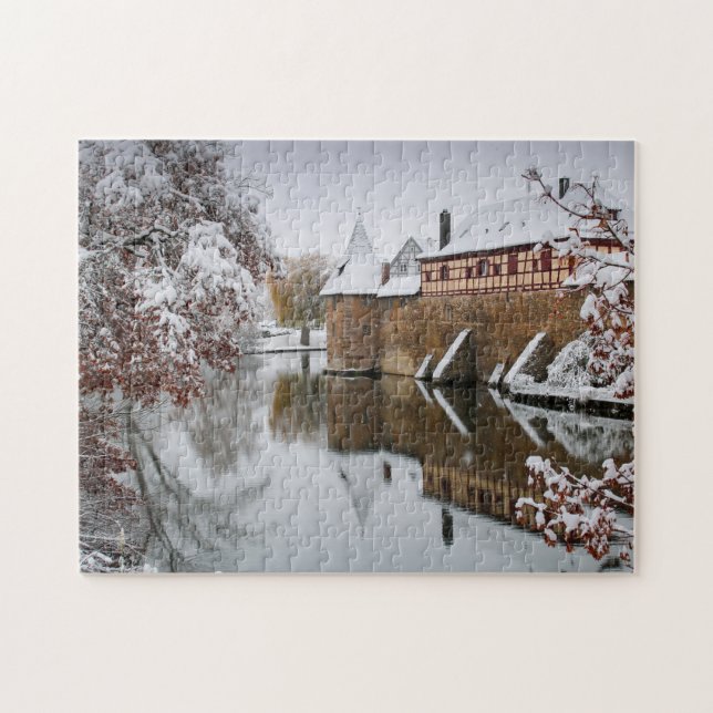 Puzzle Winter à Germany, Weissenburg, Bay. (Horizontal)