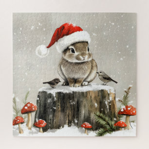Puzzle Winter Père Noël Bunny Wonderland