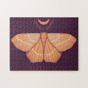 Puzzle Witchy Moth Moon Magique Butterfly Cottagecore