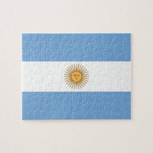 Puzzle with Flag of Argentine