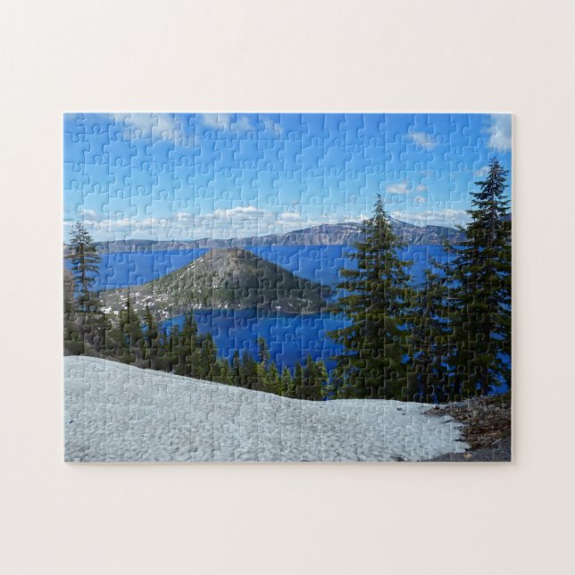 Puzzle Wizard Island Crater Lake Oregon (Horizontal)