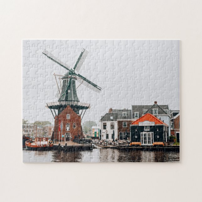 Puzzle Wmill Mill River Wind Holland Pays-Bas Jigsa (Horizontal)
