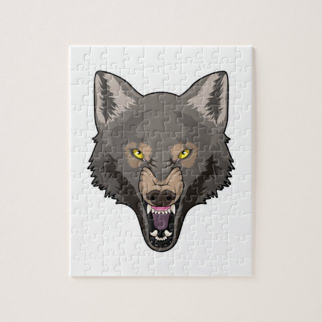 Puzzle Wolf en colère (Vertical)