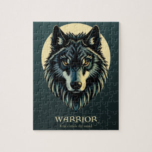 Puzzle Wolf face fenrir guerrier tribal sans crainte fenr