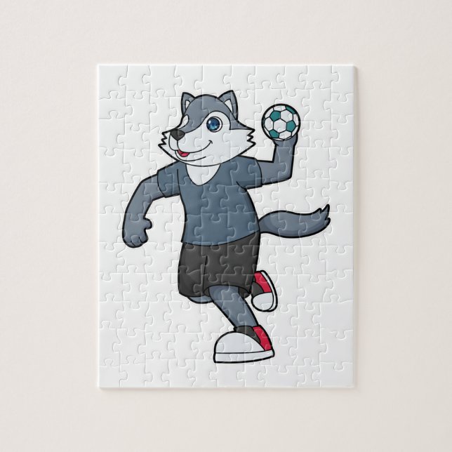 Puzzle Wolf Handball joueur Handball (Vertical)