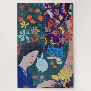 Puzzle Woman in the Flower Garden, Goyō Hashiguchi