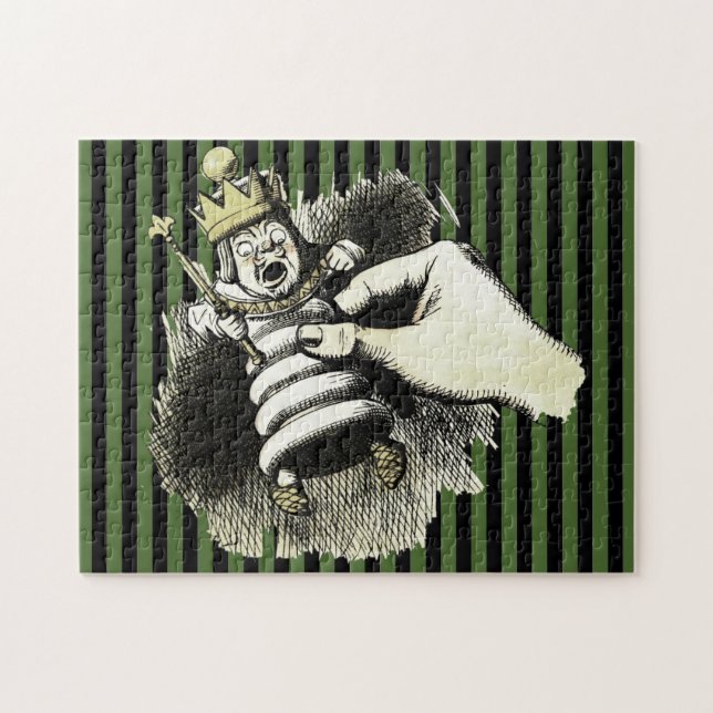 Puzzle Wonderland King of Hearts on Stripes (Horizontal)