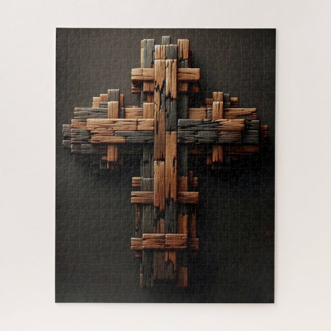 Puzzle Wood Cross (Vertical)