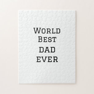 Puzzle World best dad ever fat ajouter nom texte sport te